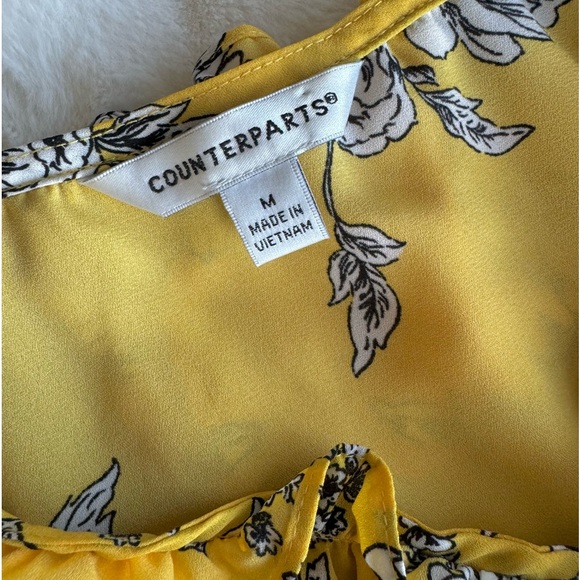 Counterparts Yellow Floral Ruffled Blouse - Picture 4 of 8